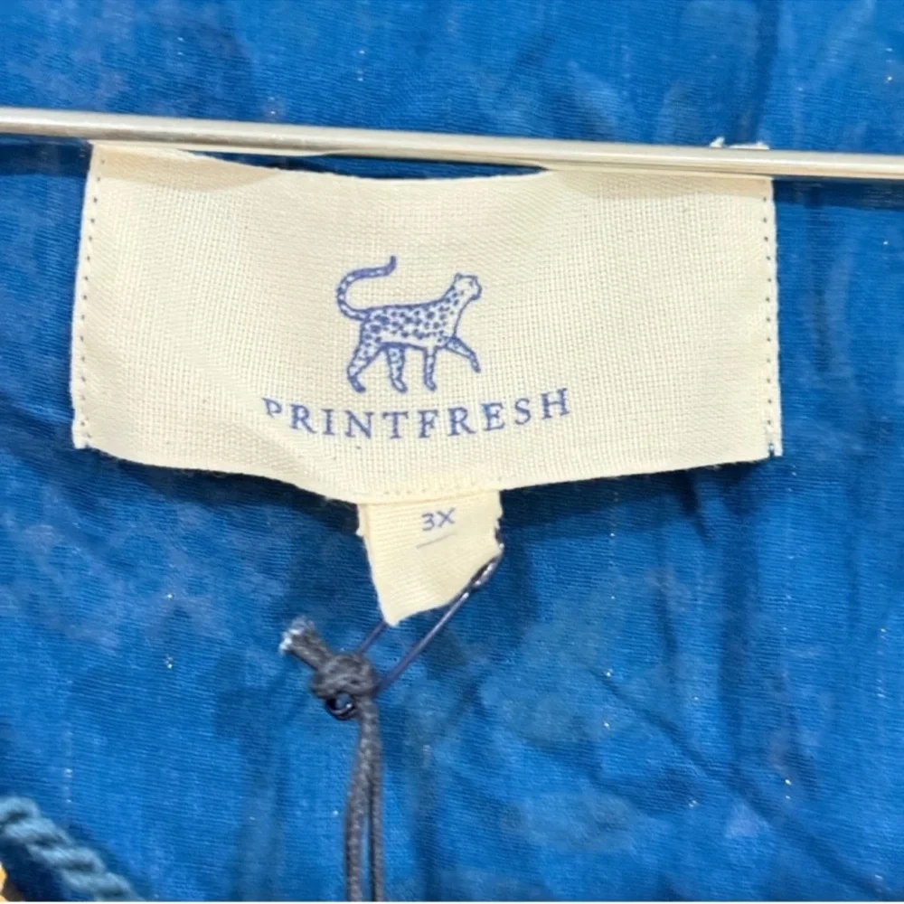 NWT Printfresh Day Tripper Feline Fatale Long Sleeve Maxi Dress Women’s Size 3X - Picture 4 of 6